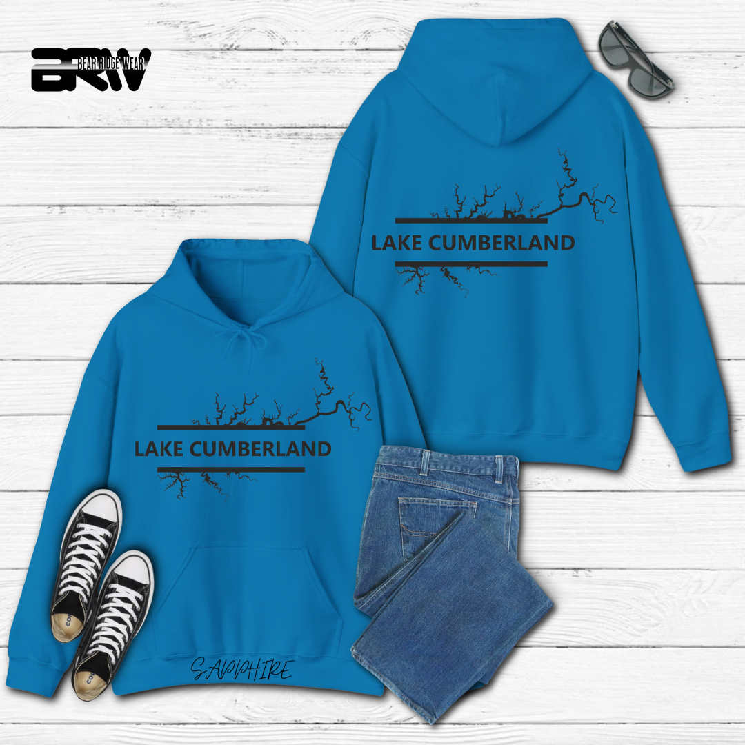 "Bold Lake Cumberland" Map Hoodie
