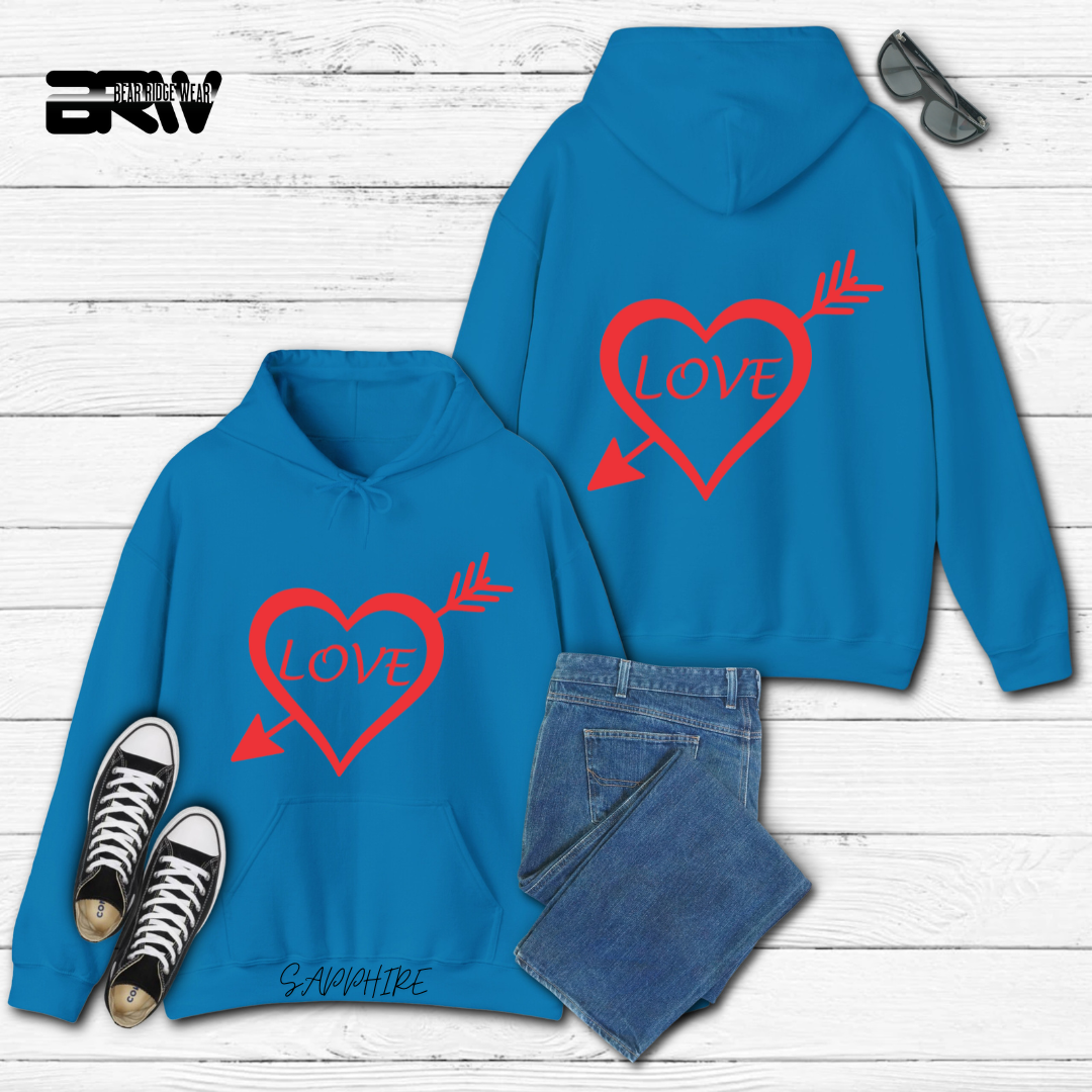 'Heart Pierced by an Arrow' Hoodie