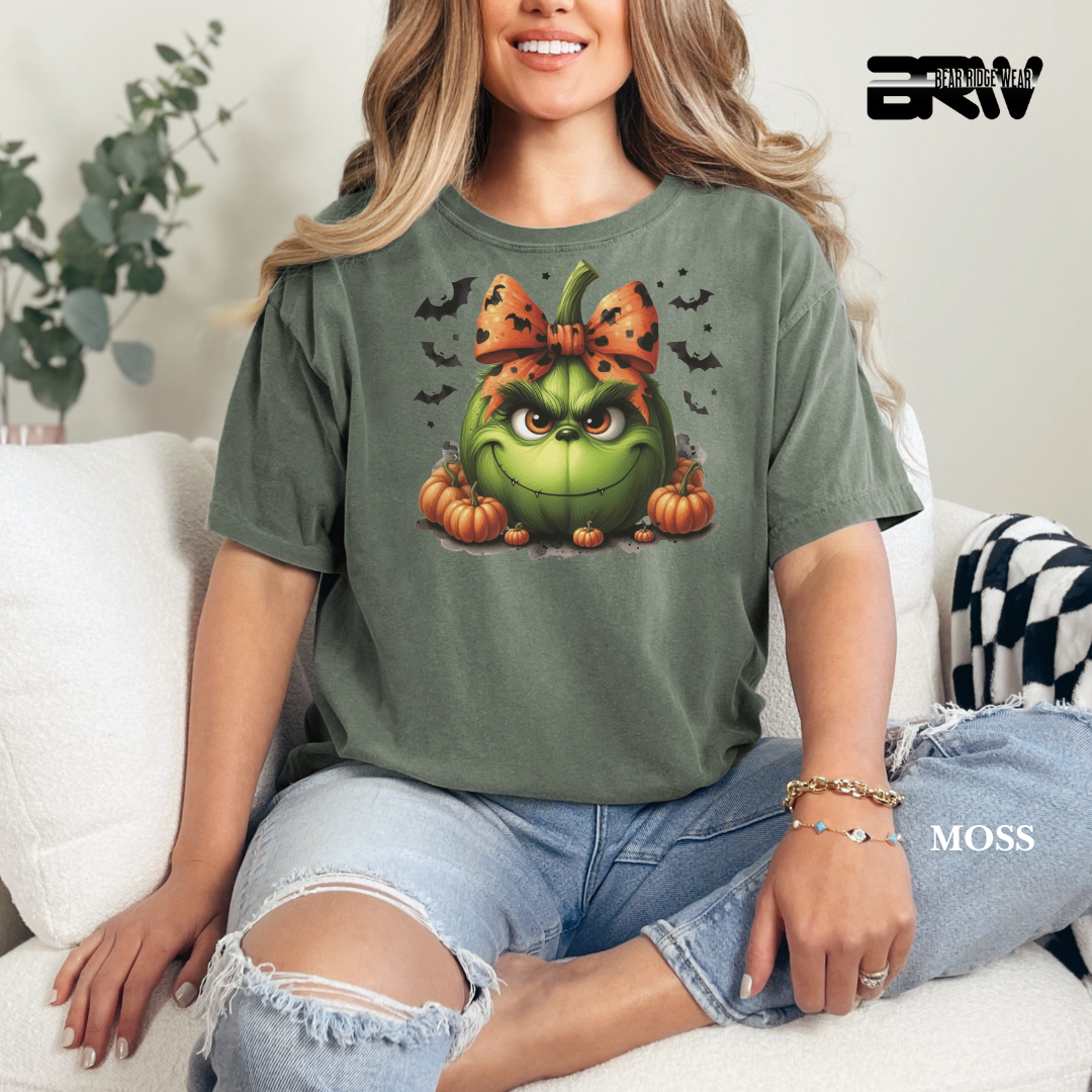 'Grinch Pumpkin' Fall Tee