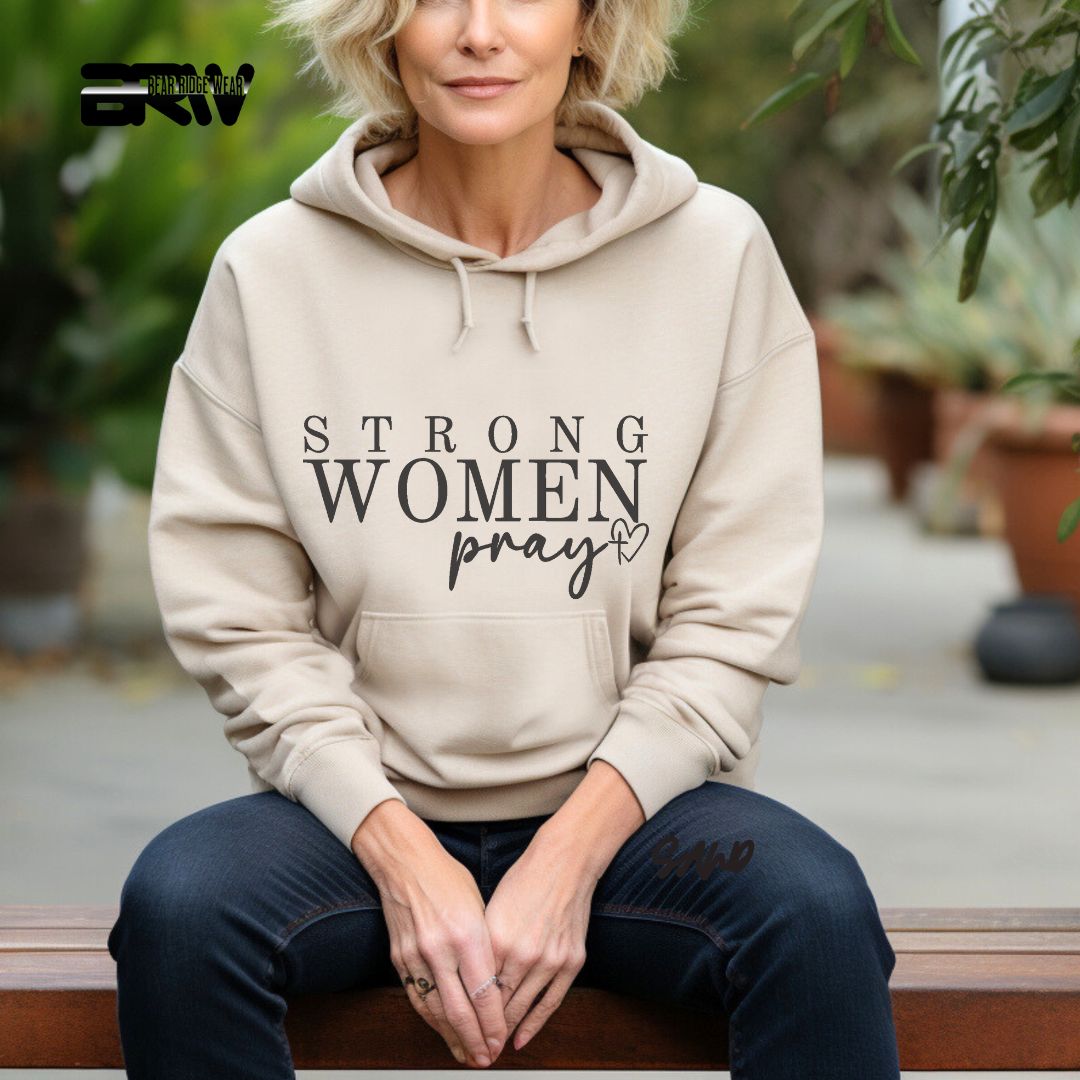'Strong Woman Pray'  Faith Hoodie