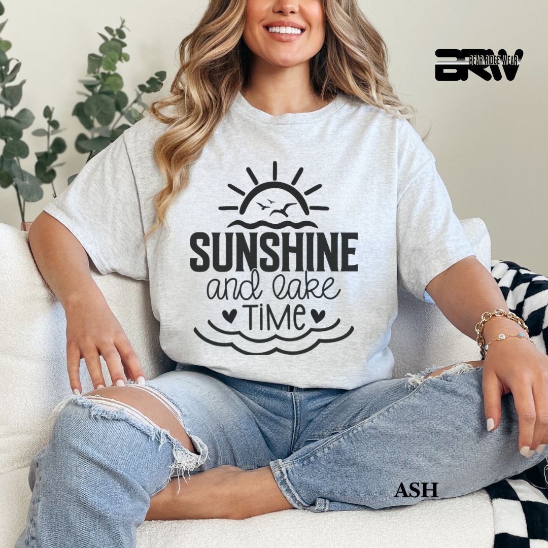 'Sunshine And Lake Time' 3 Summer Tee