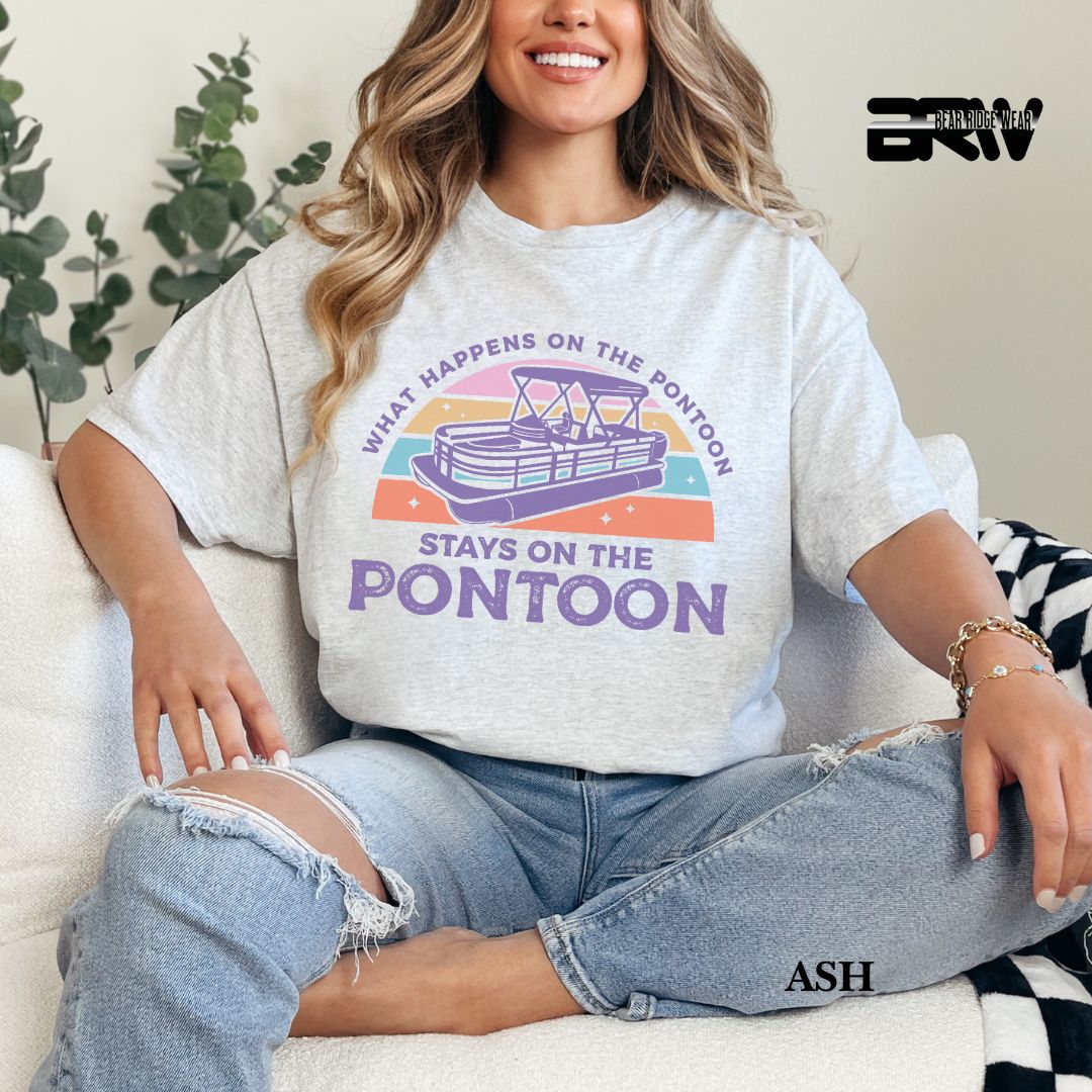 'What Happens To Pontoon' 3 Summer Tee