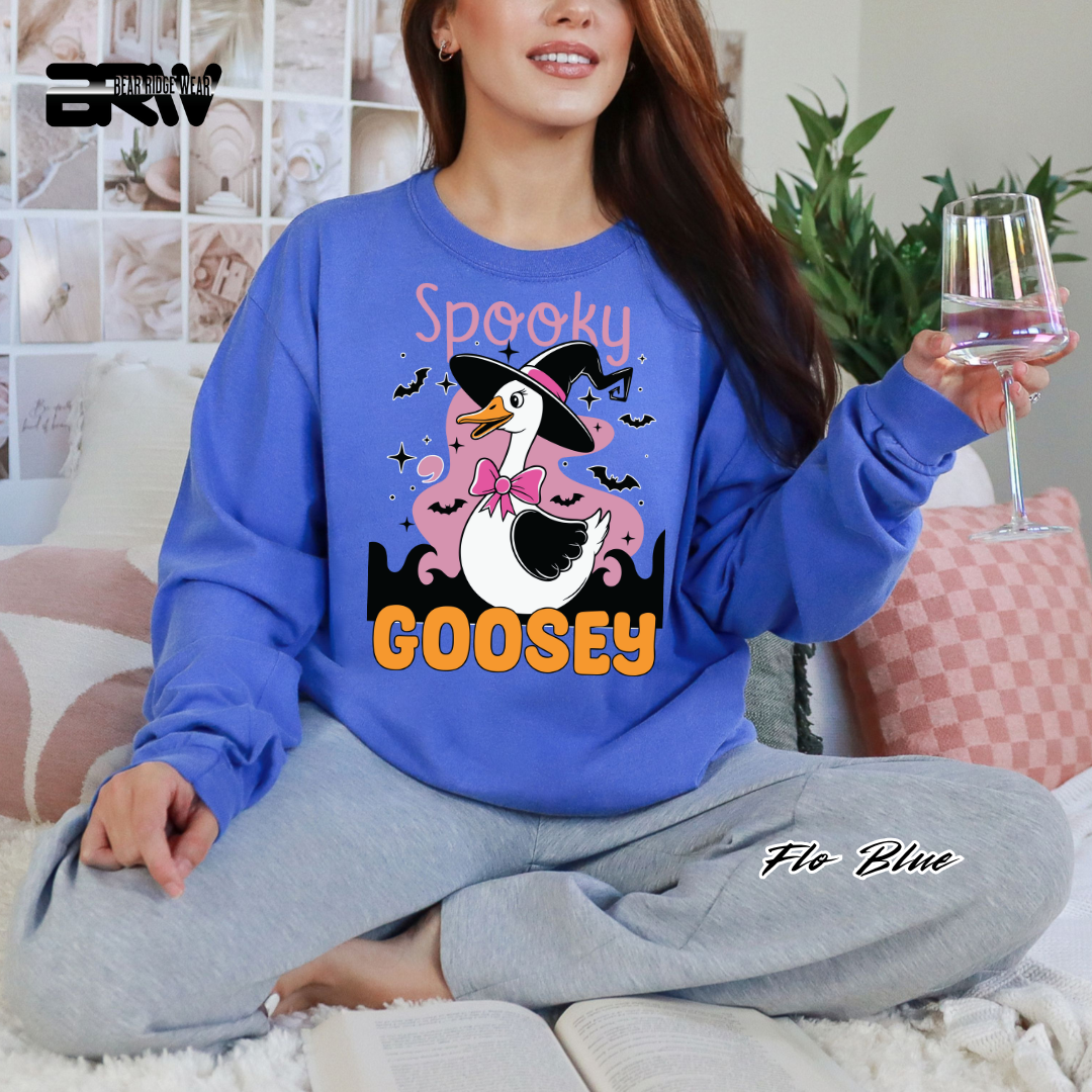 'Spooky Goosey' Fall Long-Sleeve Tee
