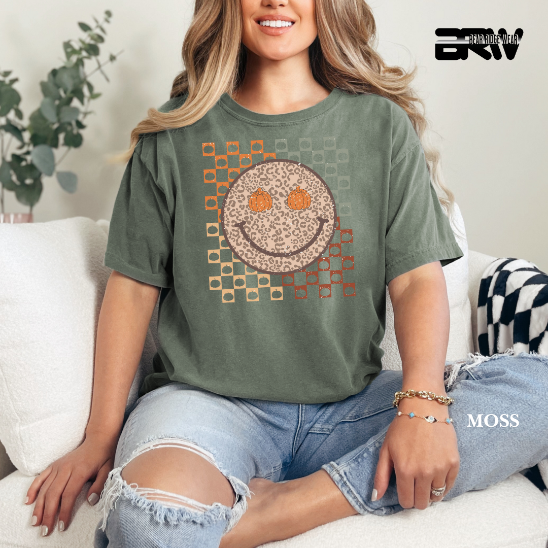 'Happy Face Pumpkin Eyes' Fall Tee