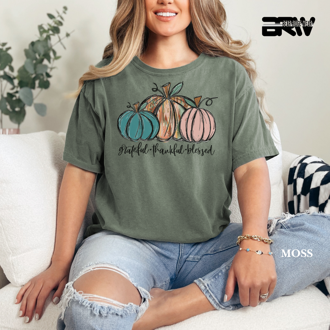 'Grateful Thankful Blessed' Fall Tee