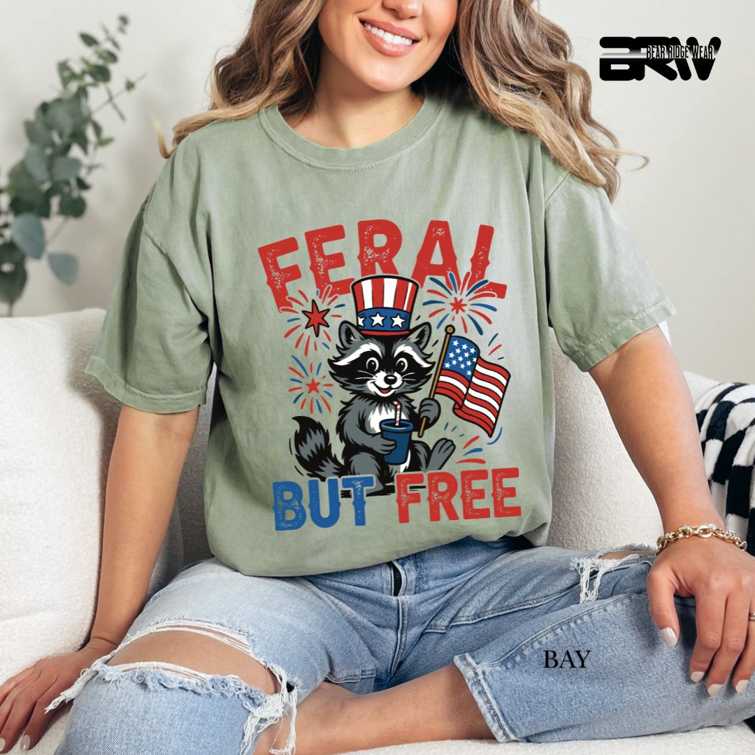 Feral-Raccoon- Patriotic Tee