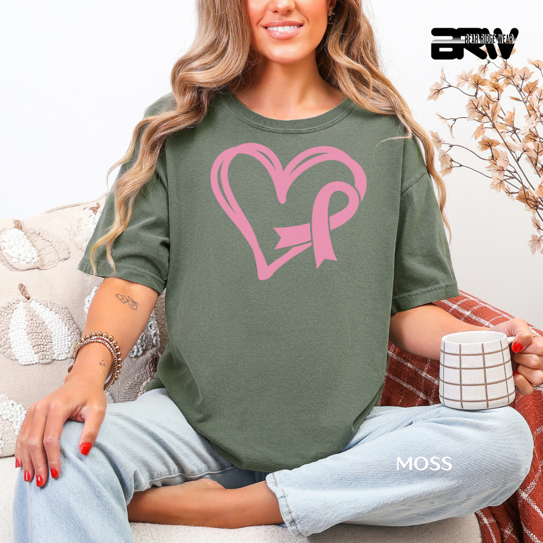 'Heart and Ribbon' Awareness Tee