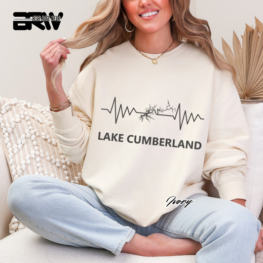 'Lake Cumberland Heartbeat' Crewneck Sweatshirt