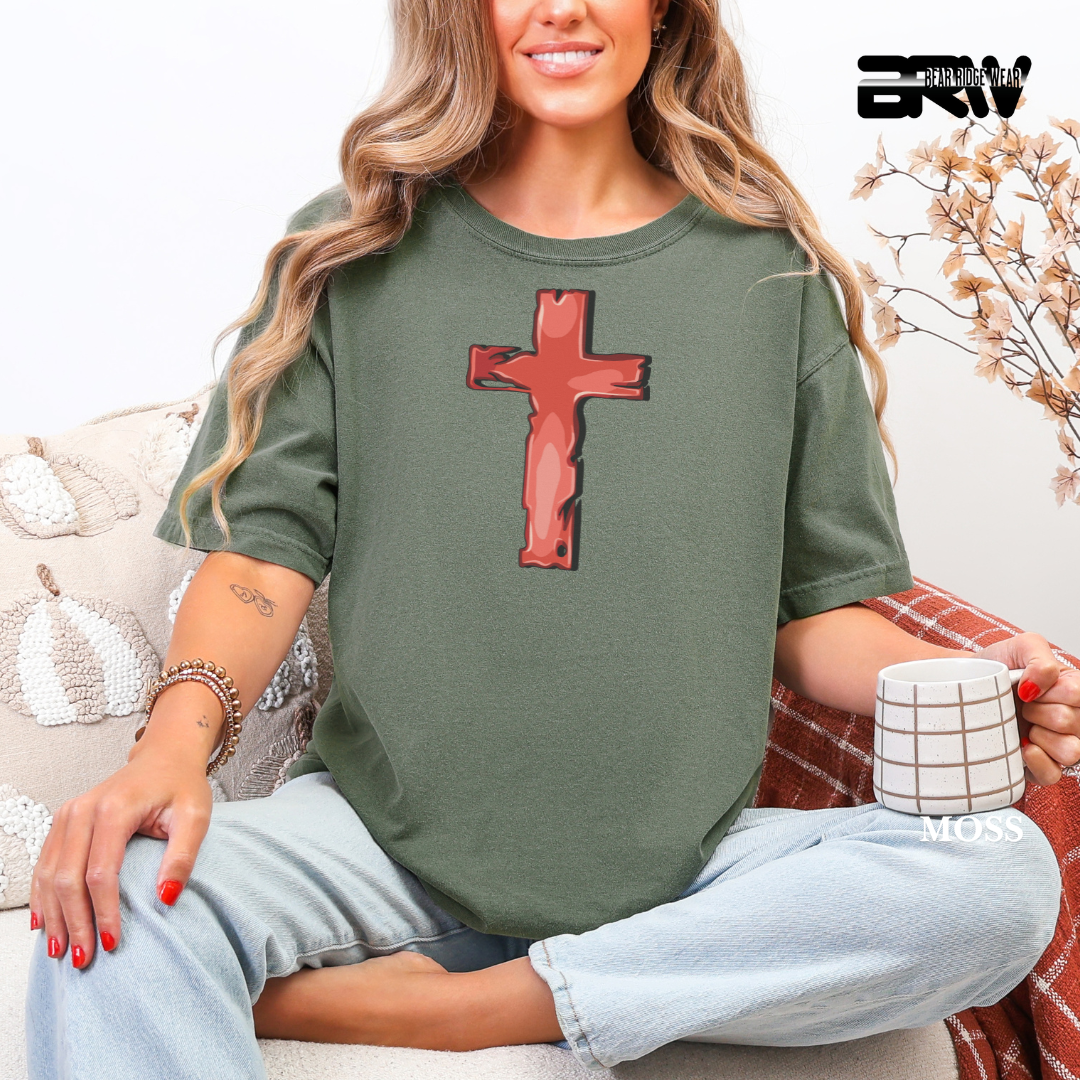 'Cross-Red' Faith Tee