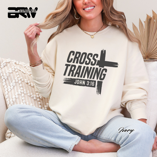 'Cross Training' Faith Crewneck Sweatshirt