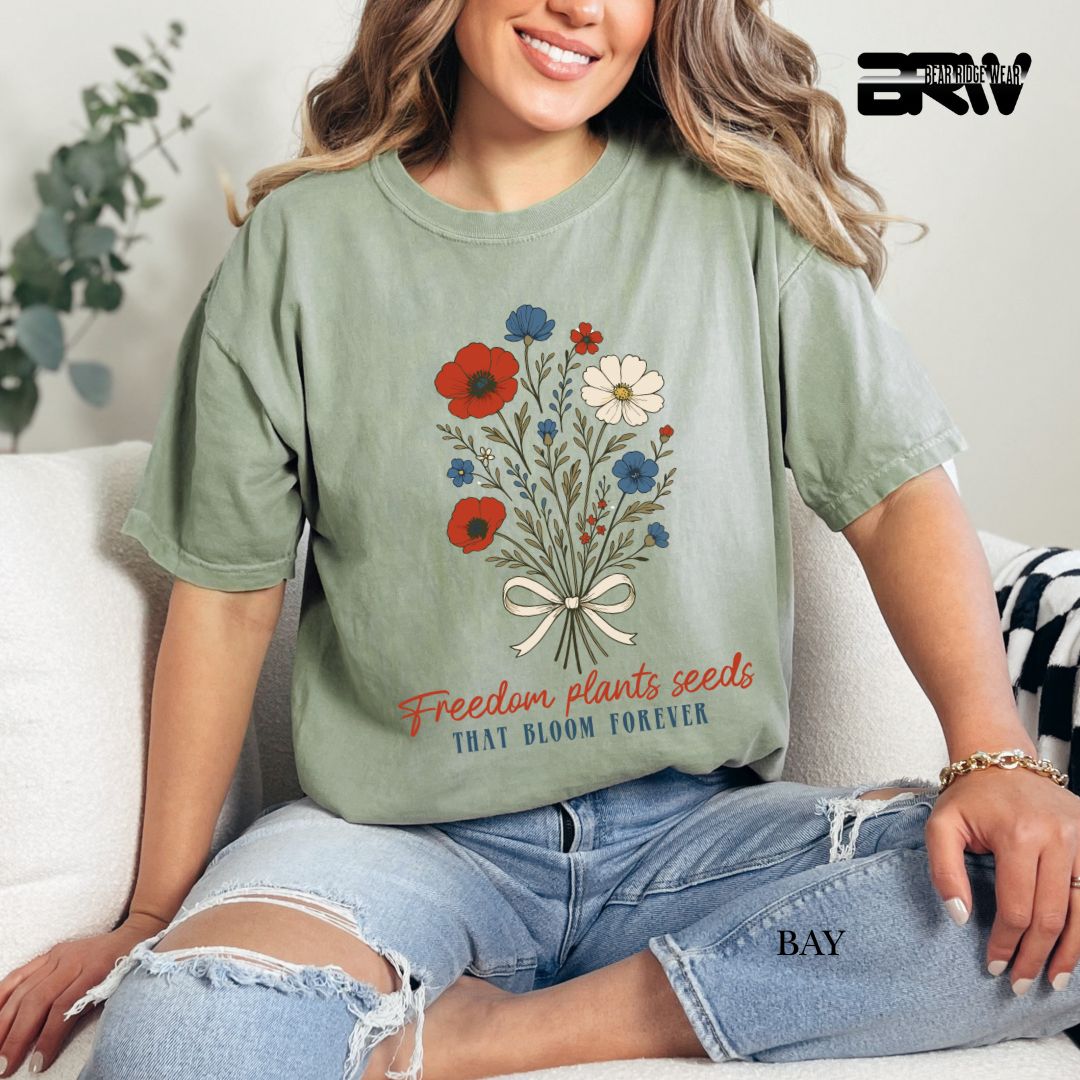 Freedom Plants Seeds- Patriotic Tee
