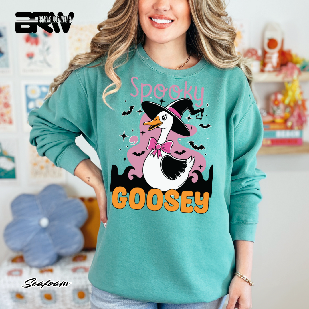 'Spooky Goosey' Fall Crewneck Sweatshirt