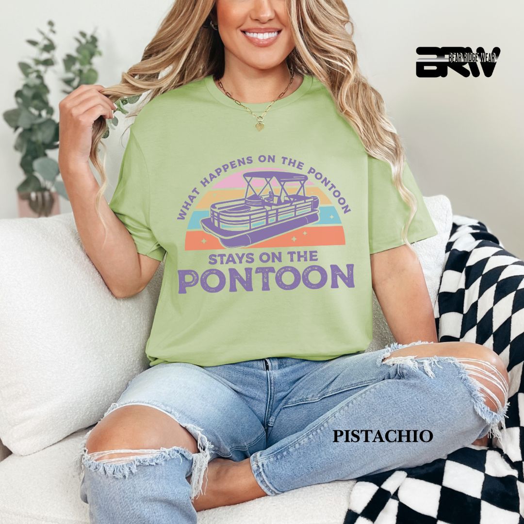 'What Happens To Pontoon' 2 Summer Tee