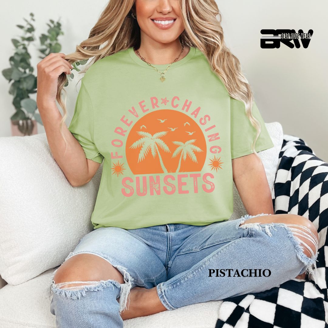 'Forever Chasing Sunsets' 2 Summer Tee