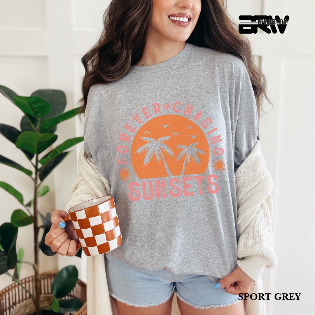 'Forever Chasing Sunsets' 3 Summer Tee