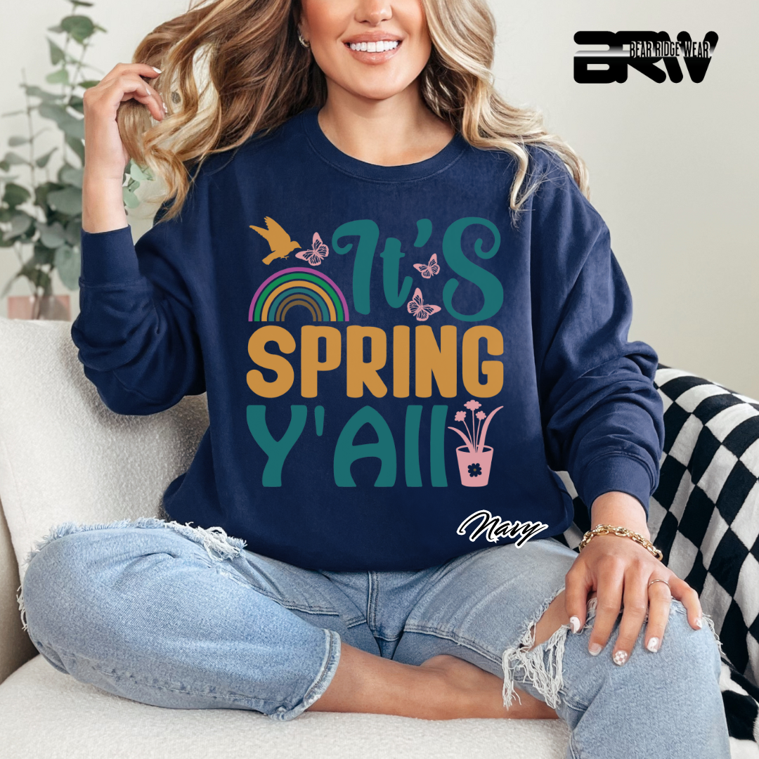 'It's Spring Y'All' Crewneck Sweatshirt