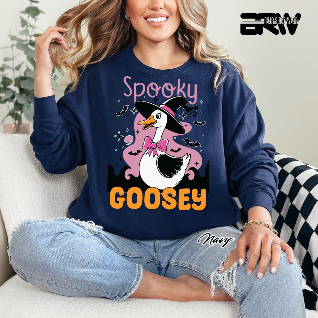 'Spooky Goosey' Fall Crewneck Sweatshirt