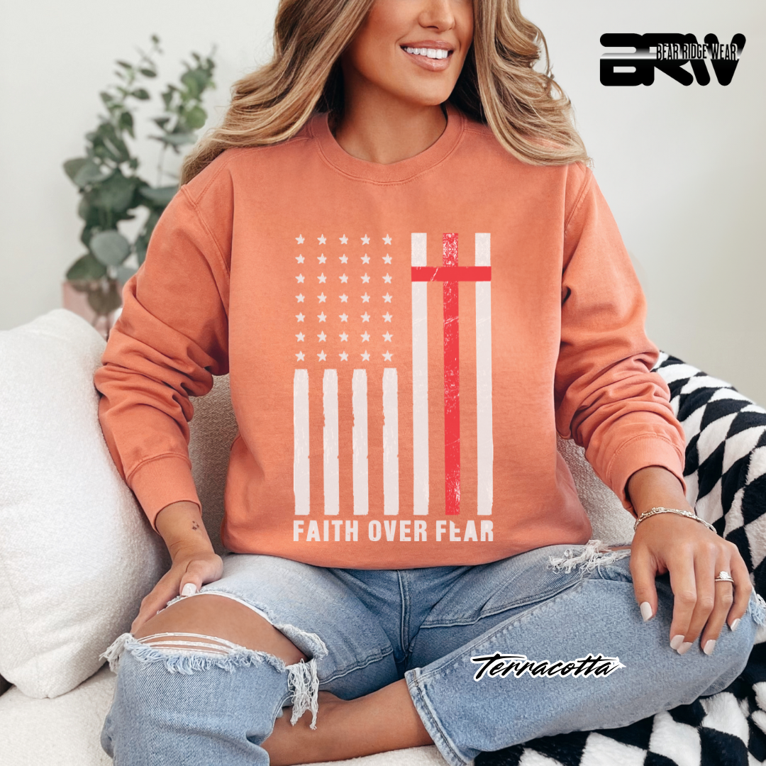'Faith Over Fear' Faith Crewneck Sweatshirt