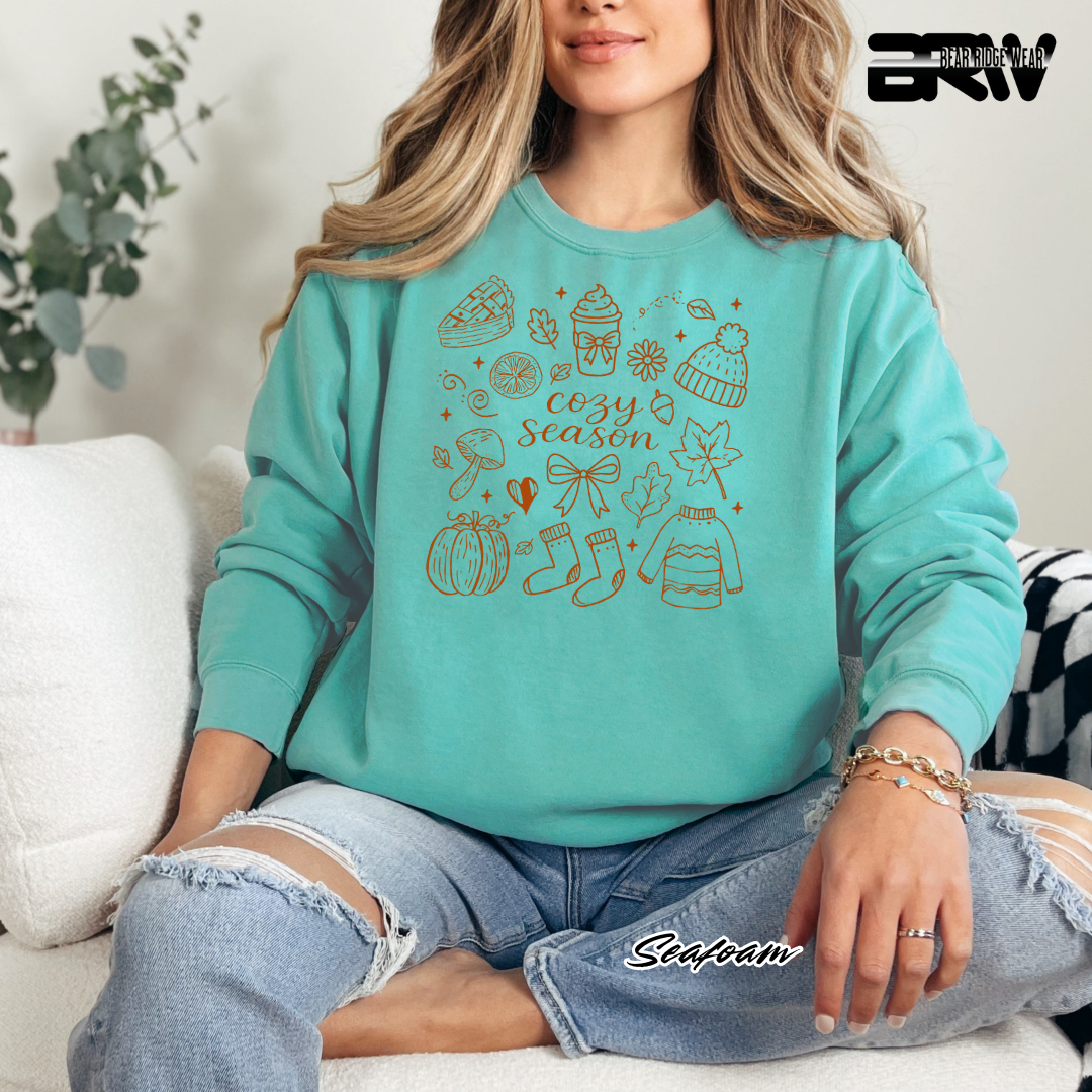 'Cozy Season Fall' Fall Crewneck Sweatshirt