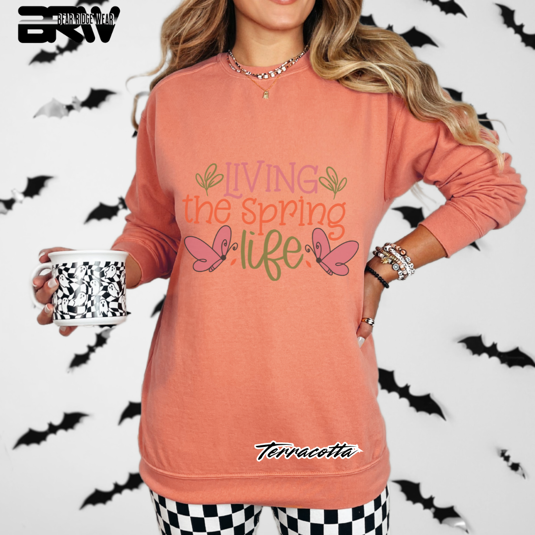 'Living the spring life' Crewneck Sweatshirt