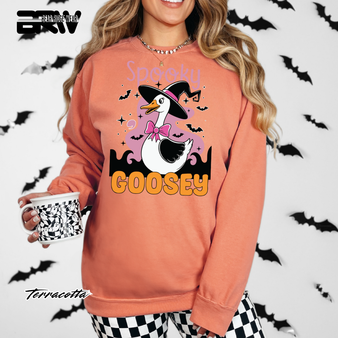 'Spooky Goosey' Fall Crewneck Sweatshirt