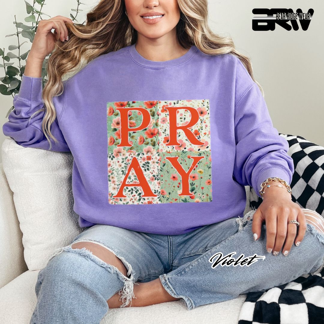 'Pray' Faith Crewneck Sweatshirt
