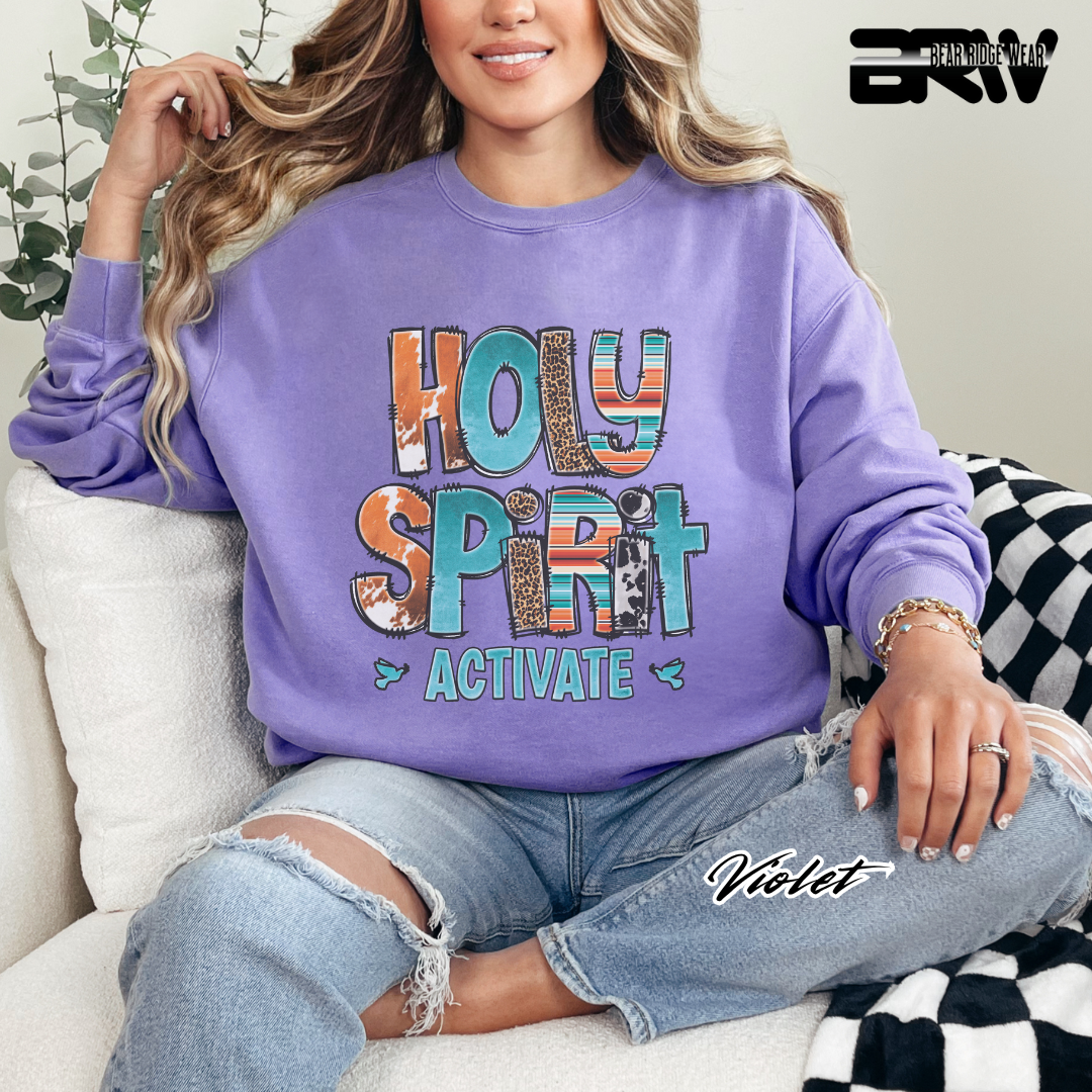 'Holy Spirit Activate' Faith Long-Sleeve Tee