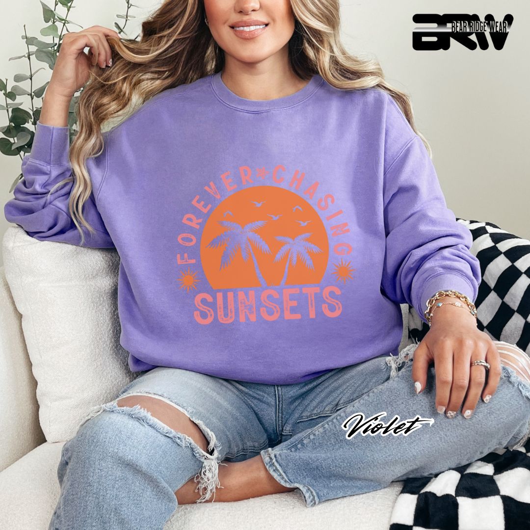'Forever Chasing Sunsets' Summer Long Sleeve Tee