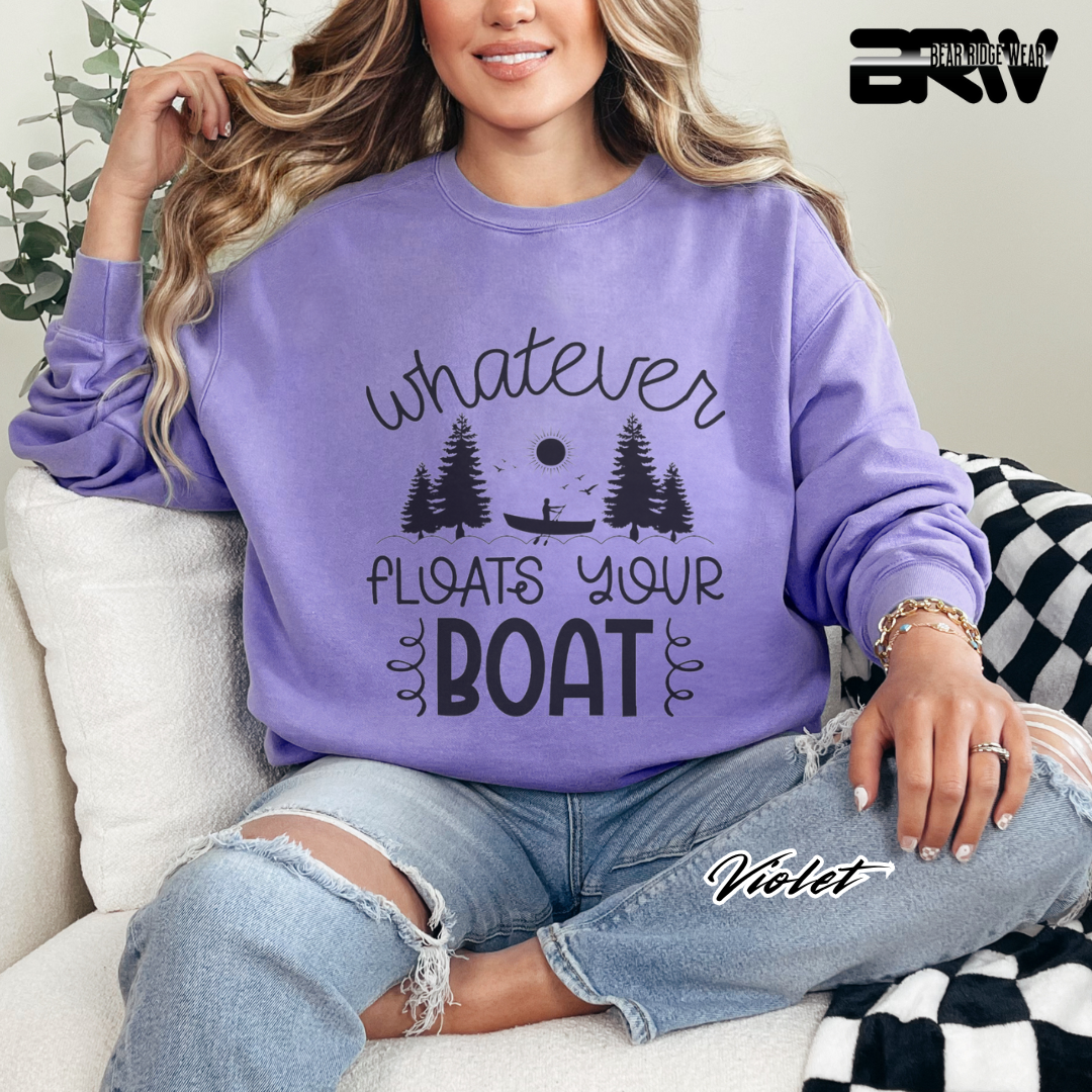 'Whatever Floats Your Boat' Crewneck Sweatshirt