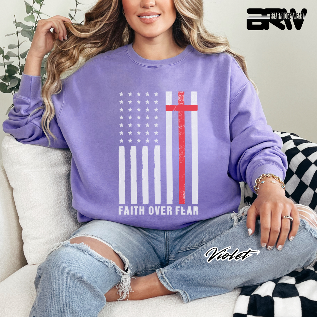 'Faith Over Fear' Faith Crewneck Sweatshirt