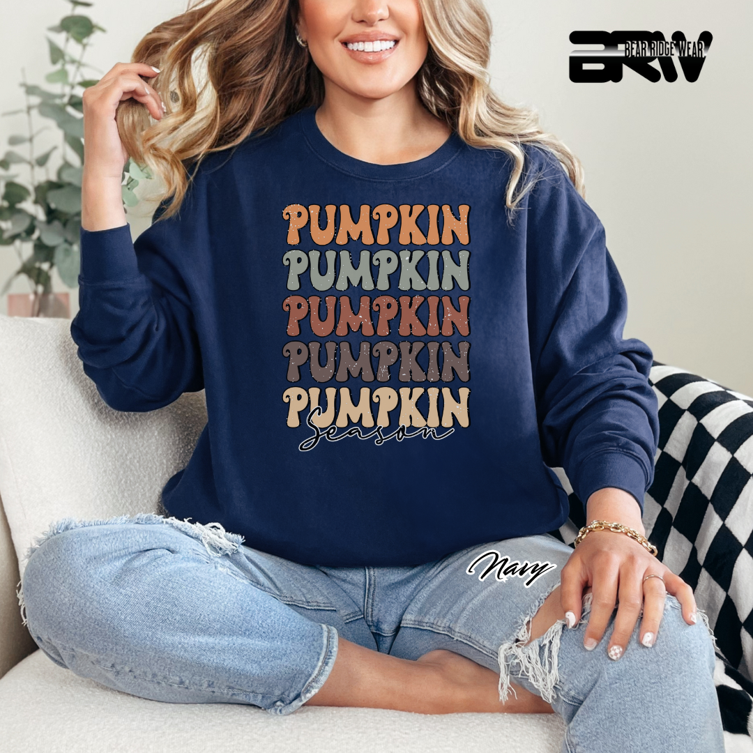 'Pumpkin Pumpkin Season' Fall Crewneck Sweatshirt