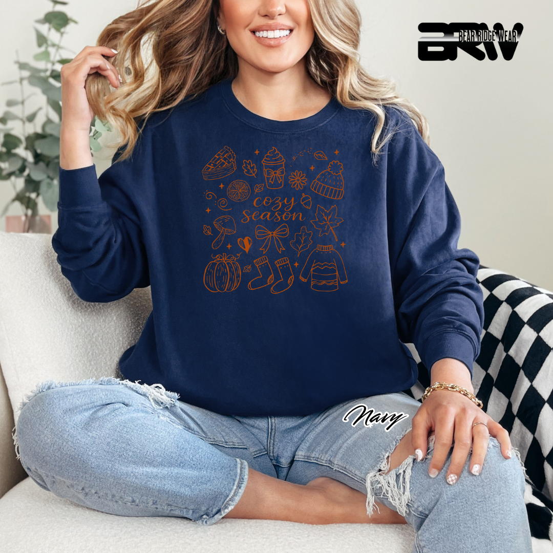 'Cozy Season Fall' Fall Crewneck Sweatshirt