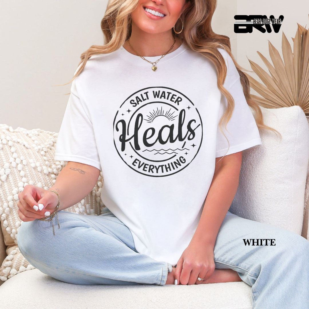 'Salt Water Heals Everything' 3 Summer Tee