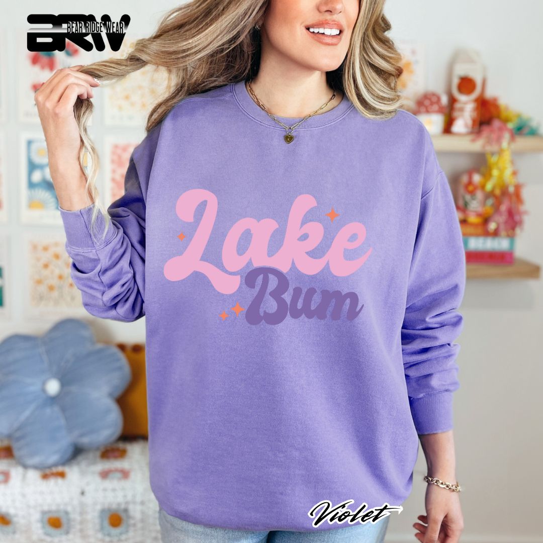 'Lake Bum' Summer Crewneck Sweatshirt