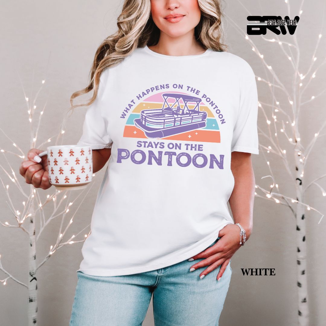 'What Happens To Pontoon' 3 Summer Tee