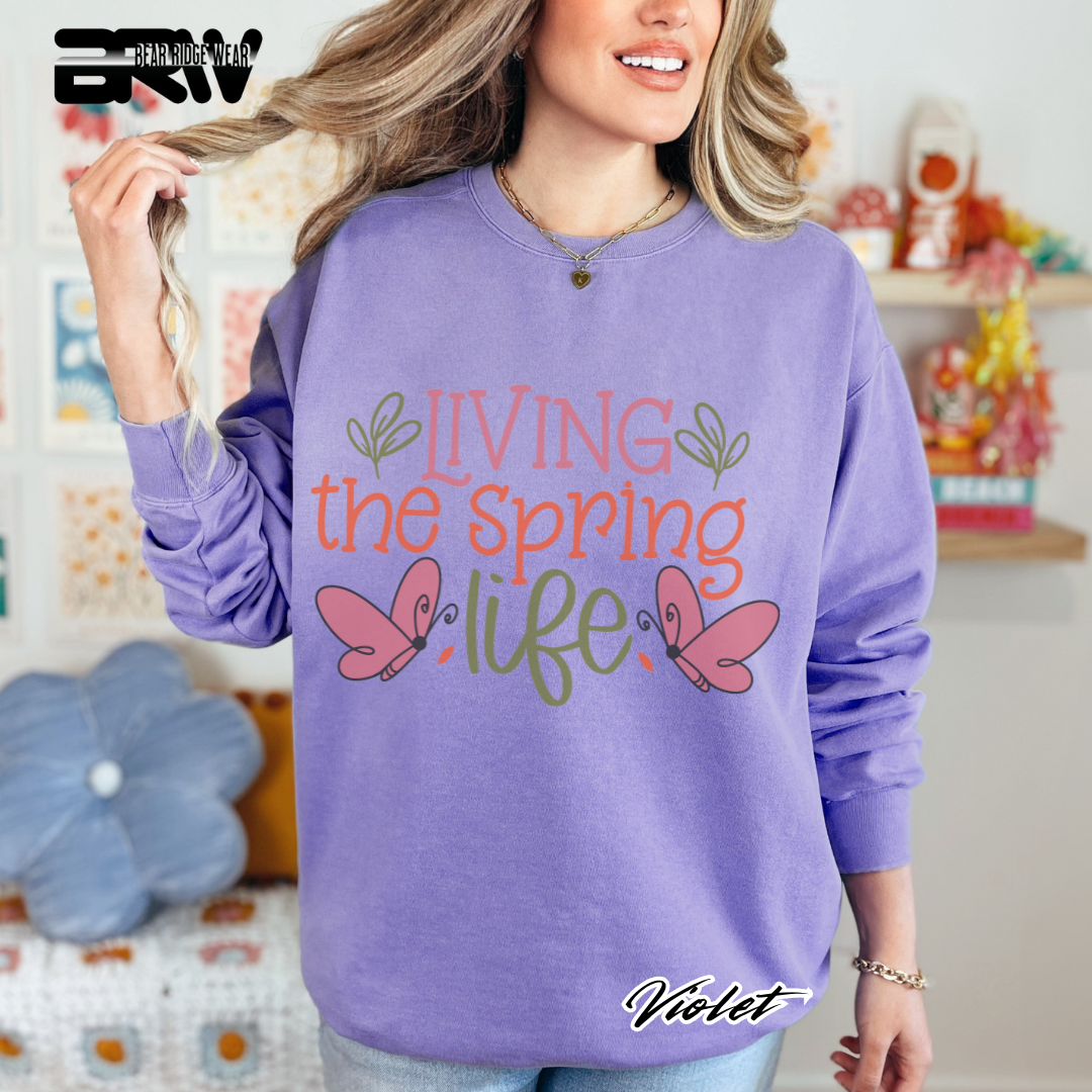 'Living the spring life' Crewneck Sweatshirt