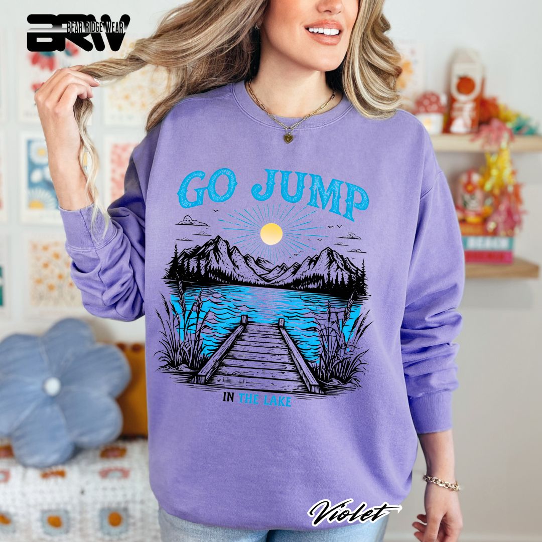 'Go Jump In The Lake' Summer Long Sleeve Tee