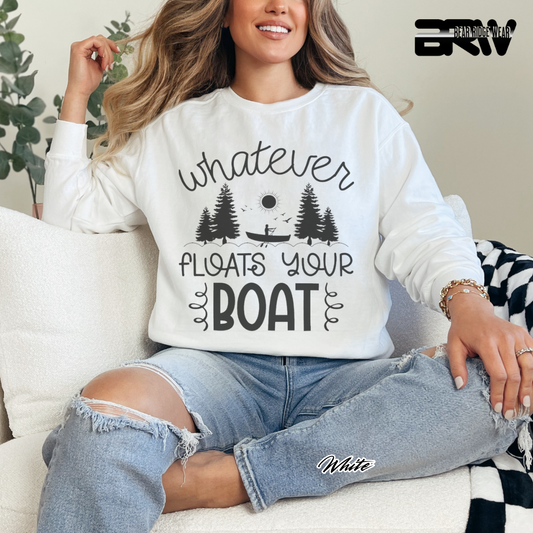 'Whatever Floats Your Boat' Crewneck Sweatshirt