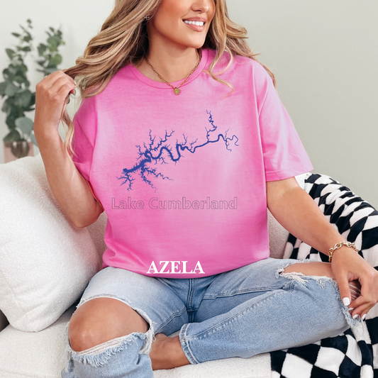 "Blue Lake Cumberland Map" Tee