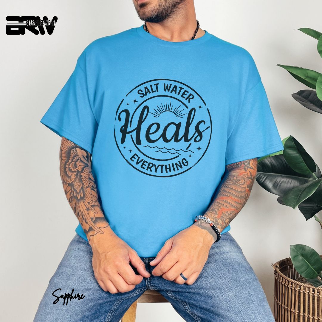 'Salt Water Heals Everything' Summer T- Shirt