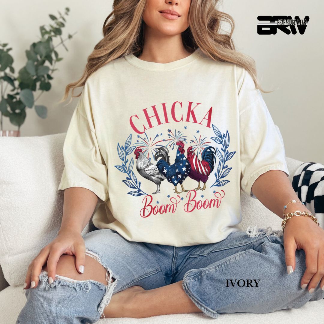 Chicka Boom Boom- Patriotic Tee