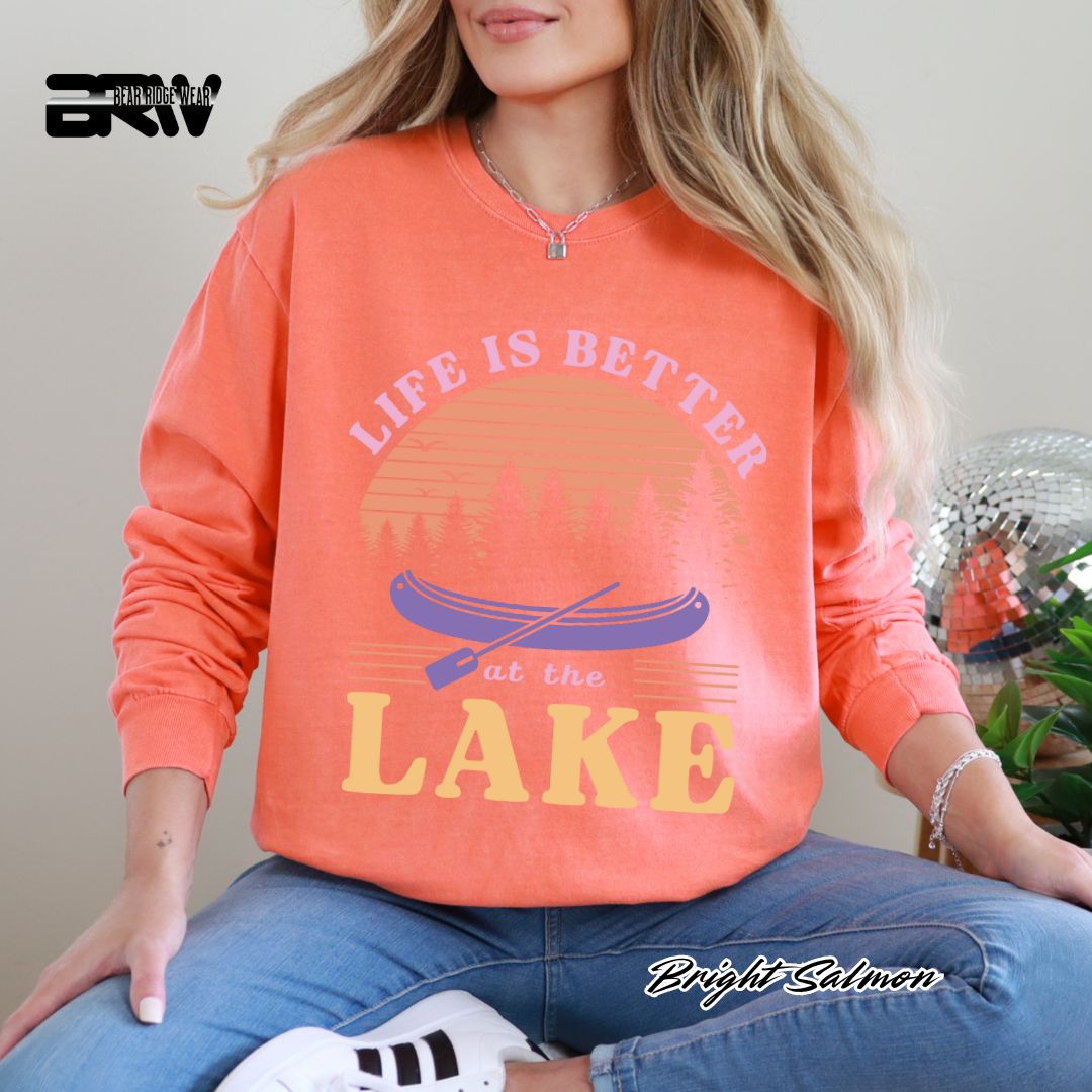 'Life Is Better At The Lake' Summer Long Sleeve Tee