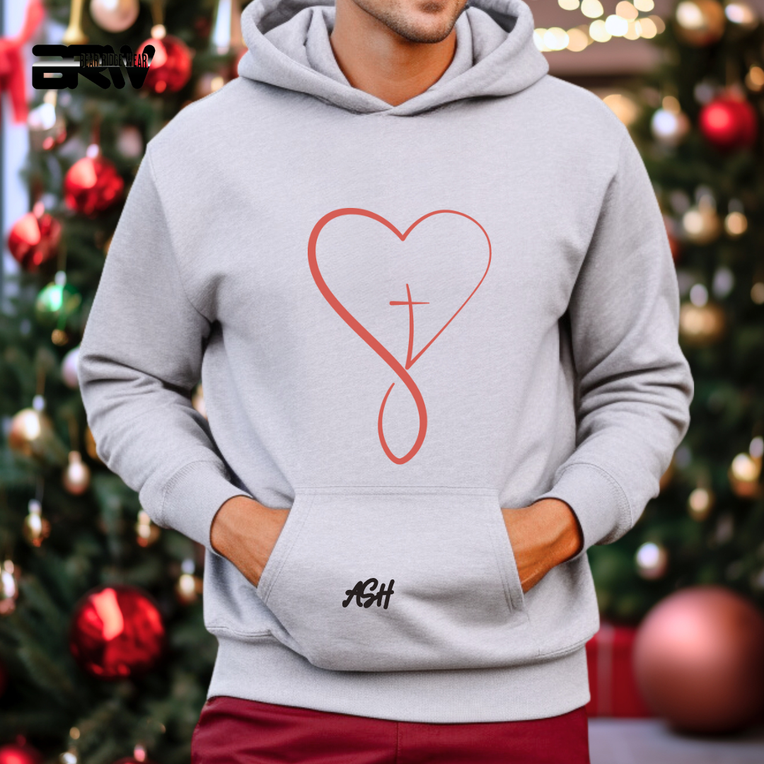 'Infinity Heart With Cross Inside' Faith Hoodie