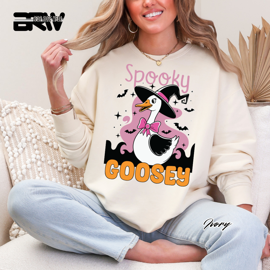 'Spooky Goosey' Fall Crewneck Sweatshirt