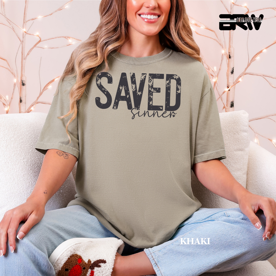 'Saved Sinner' Faith Tee