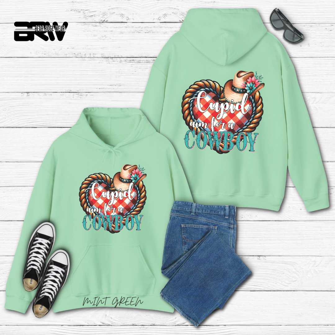 'Cupid Aim for a Cowboy' Hoodie