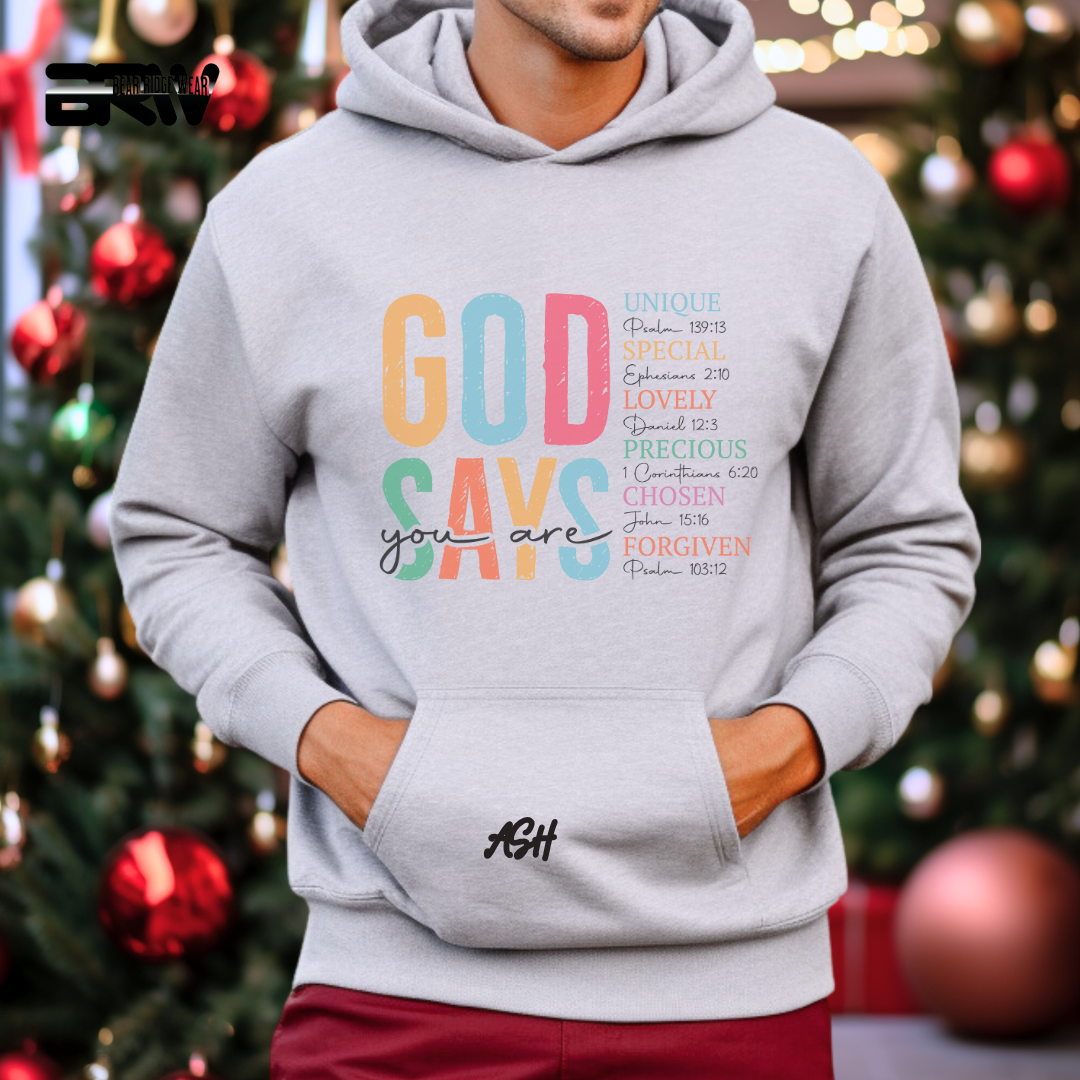 'God Says You Are' Faith Hoodie