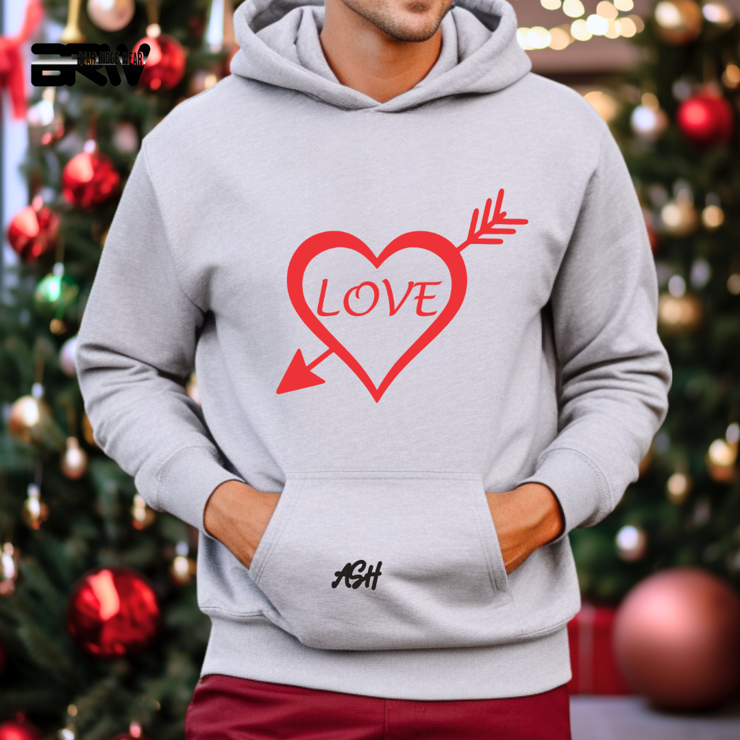 'Heart Pierced by an Arrow' Hoodie