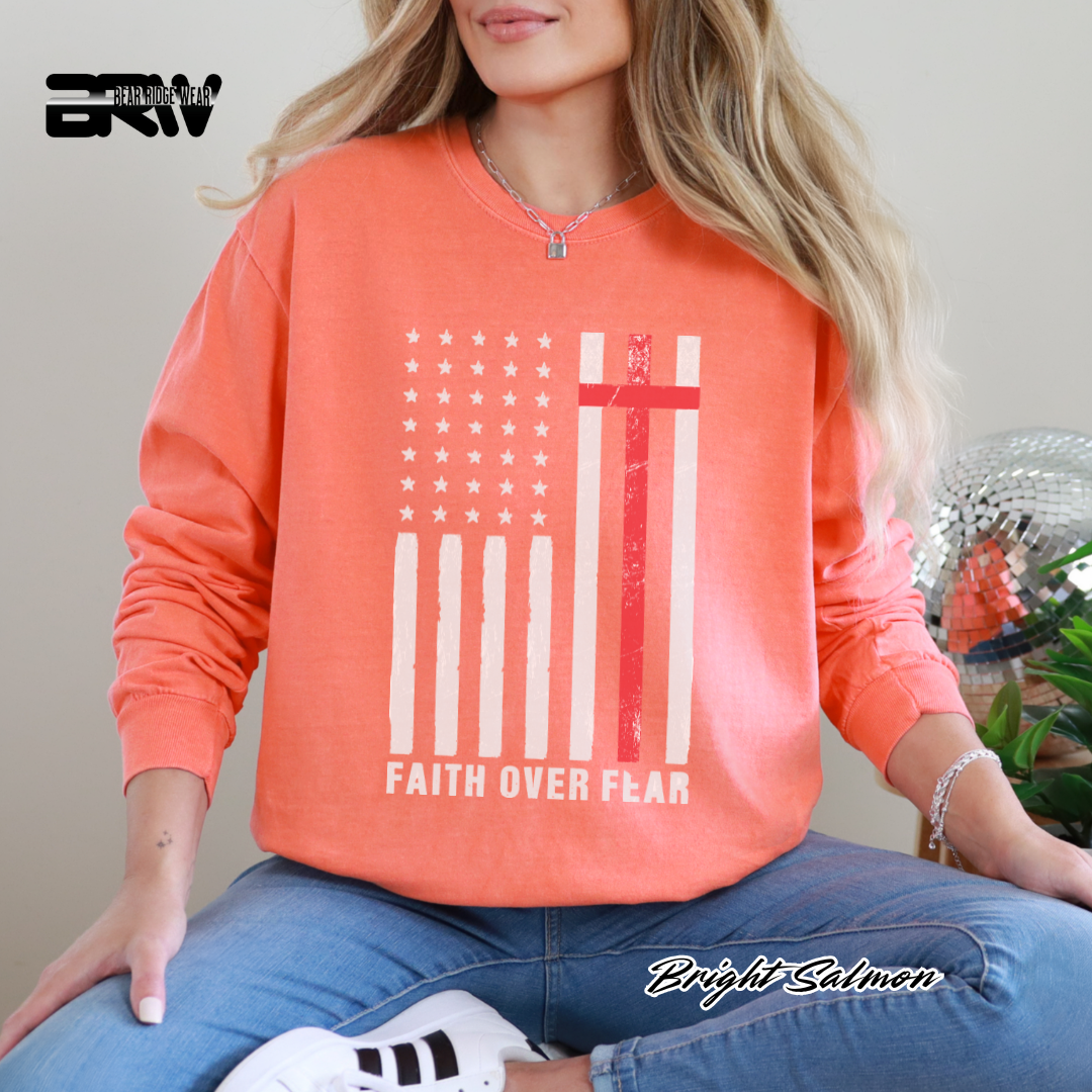 'Faith Over Fear' Faith Long-Sleeve Tee