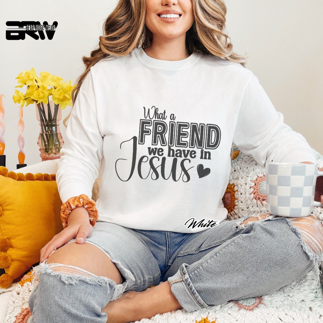'What A Friend We Have In Jesus' Long-Sleeve Faith Tee